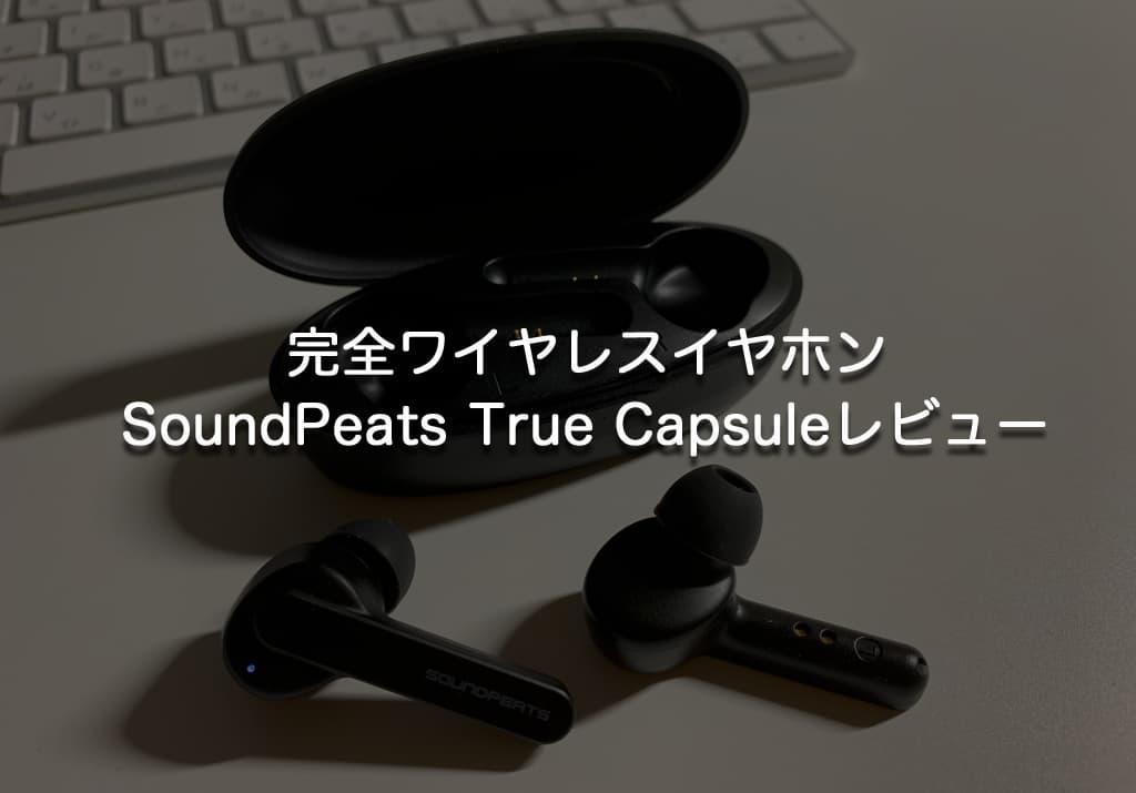 【SoundPEATS TrueCapsule レビュー】4000円台！低価格 完全ワイヤレスイヤホンの決定版 - ウェブと食べ物と趣味のこと