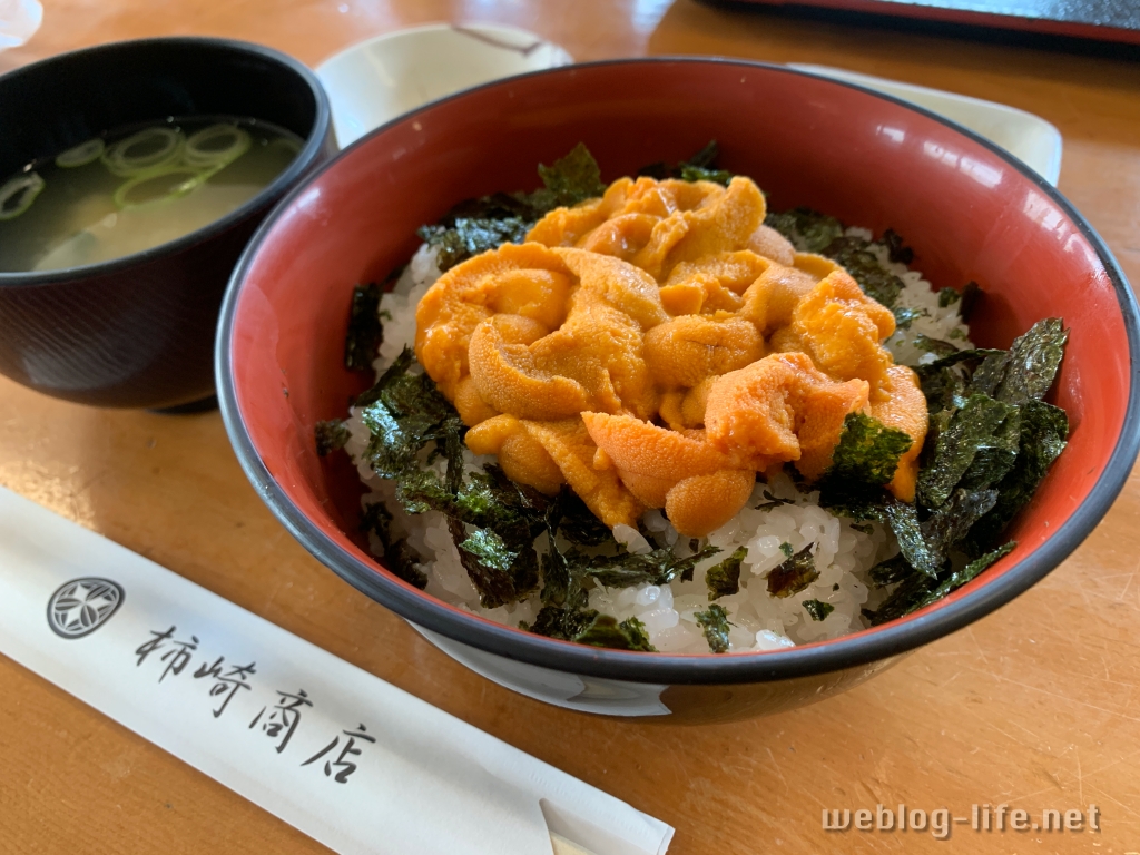 柿崎商店の赤塩水うに丼